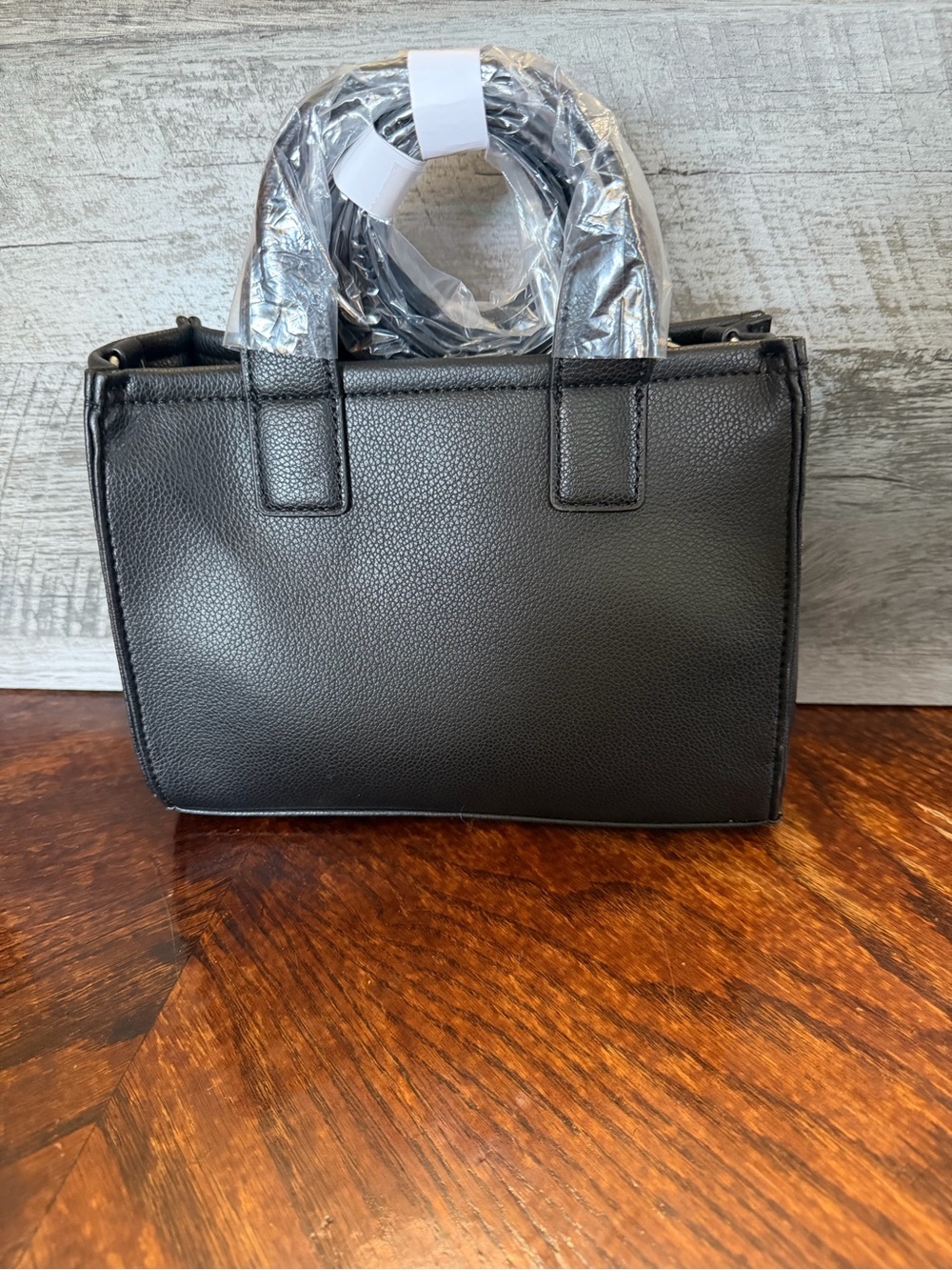 NWT Christian Lacroix Black Vally Pebble Small Structured Tote Crossbody - Picture 4 of 11